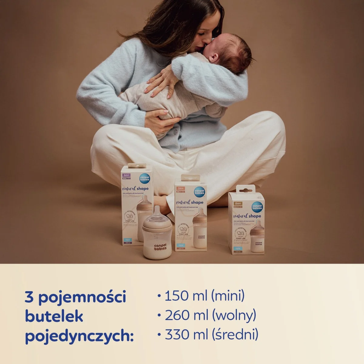 Canpol babies Dwupak Butelka Natural Shape 150 ml