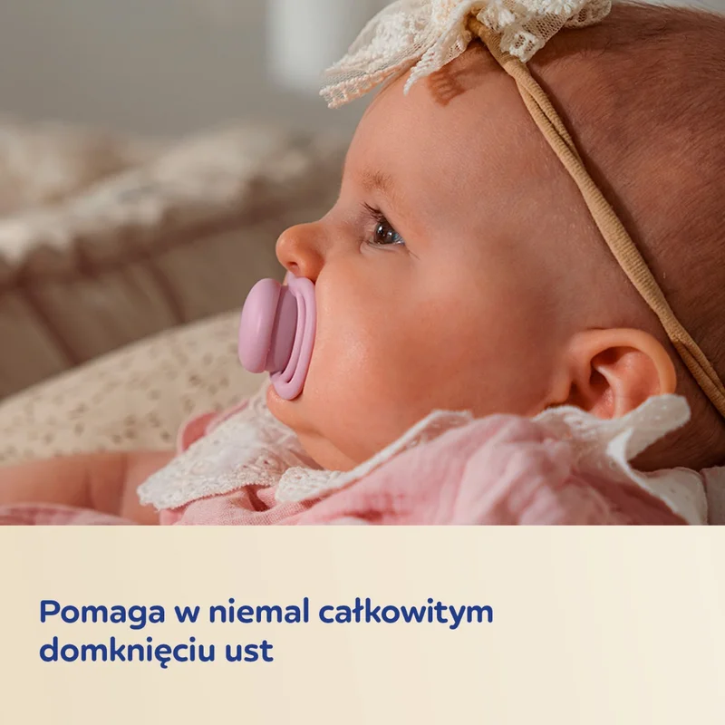 Canpol babies Smoczek adaptacyjny silikonowy 0-6m Natural Shape Milk 1 szt