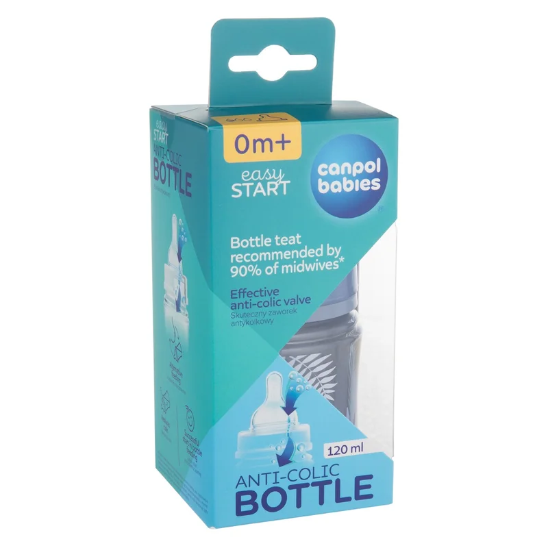 Canpol babies butelka antykolkowa EasyStart 120ml GOLD