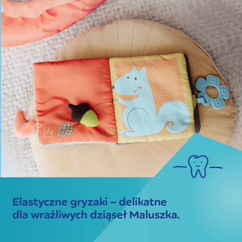Canpol babies Pluszowa książeczka edukacyjna FOX