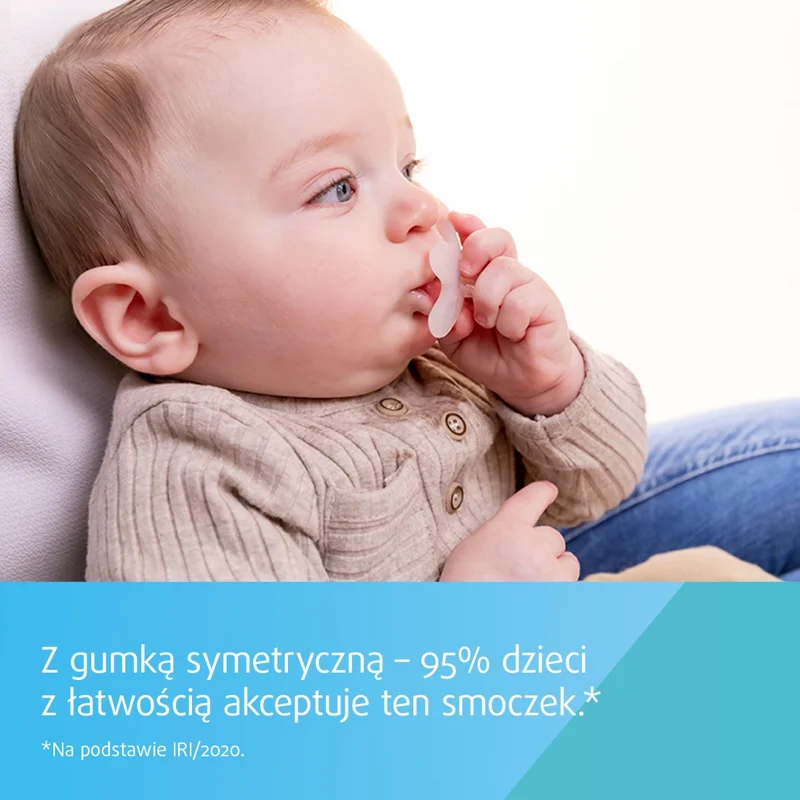 Canpol babies smoczek 100% silikonowy 0-6m symetryczny 1 szt.