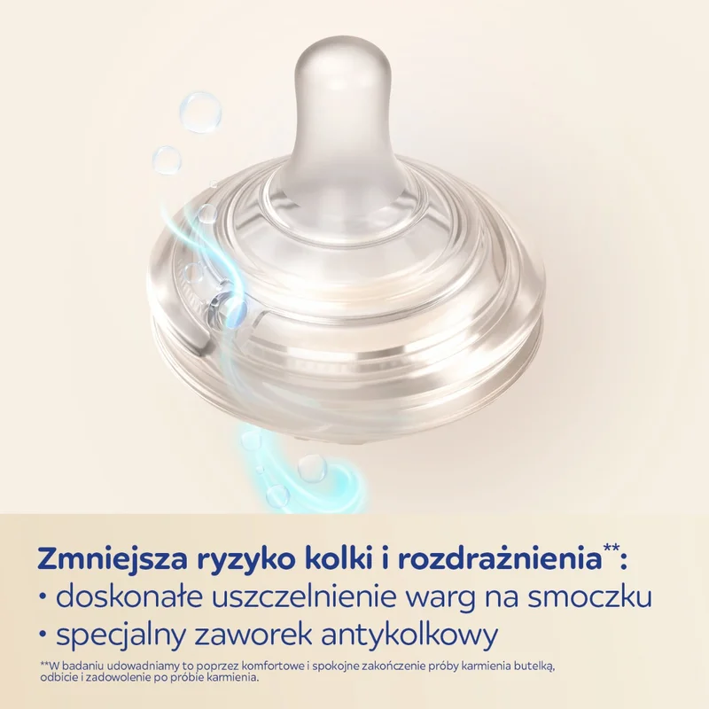 Canpol babies Butelka Natural Shape ze smoczkiem dwustrefowym 150 ml