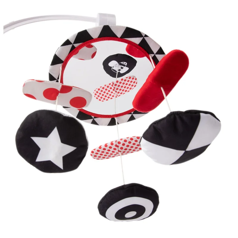 Canpol babies kontrastowa karuzela pluszowa z pozytywką SENSORY TOYS