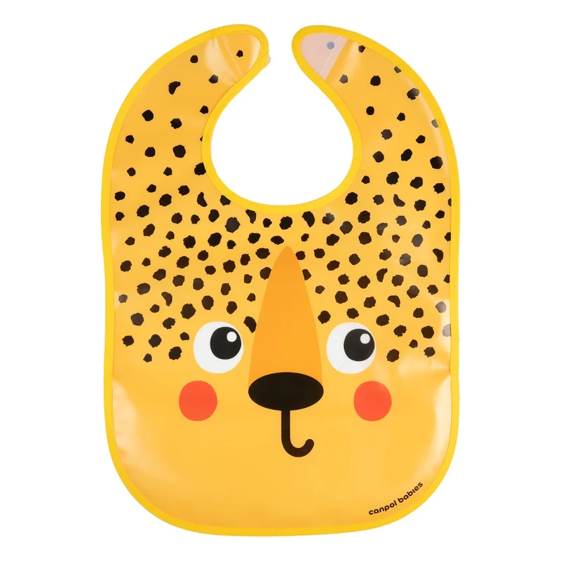 Canpol babies Śliniak zmywalny z kieszenią BabiesBoo gepard