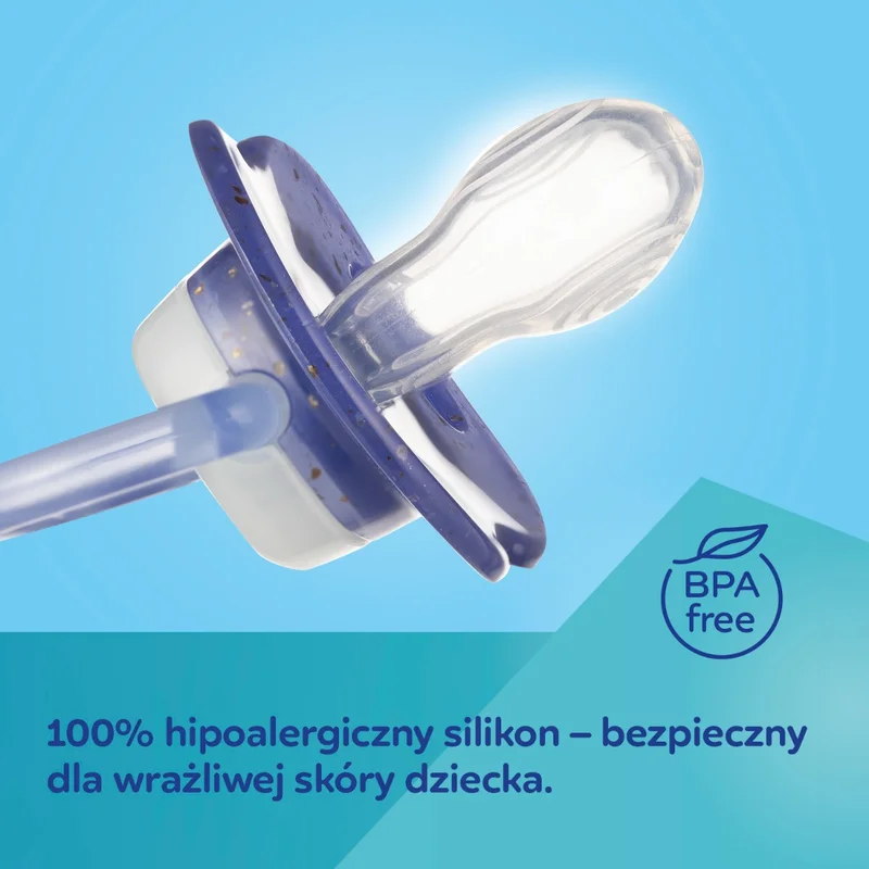 Canpol babies Smoczek uspokajający silikonowy symetryczny 0-6m NightGlow 2szt róż​