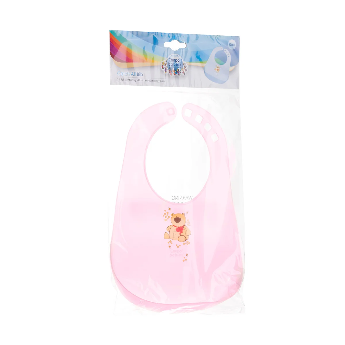Śliniak plastikowy Canpol Babies z kieszonką
