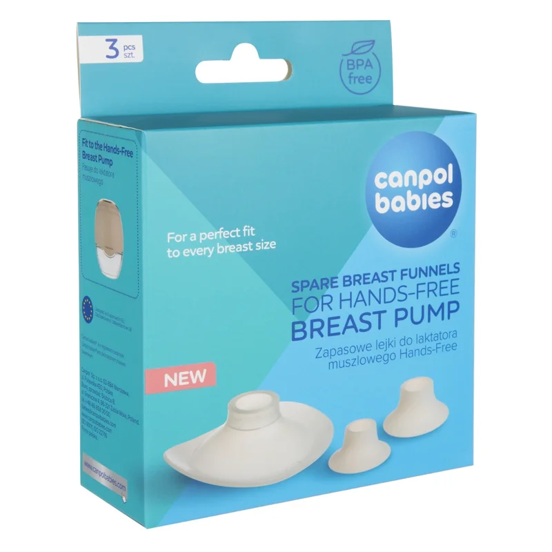 Canpol babies Zapasowe lejki do laktatora muszlowego Hands-Free