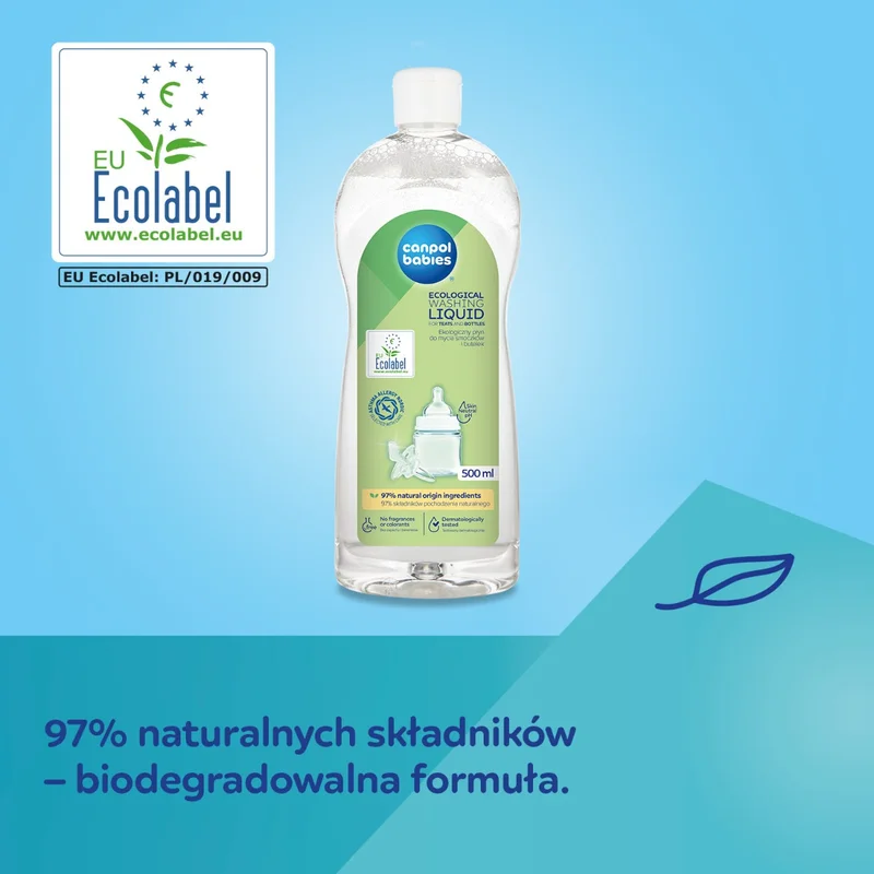 Canpol babies Ekologiczny płyn do mycia smoczków i butelek 500 ml