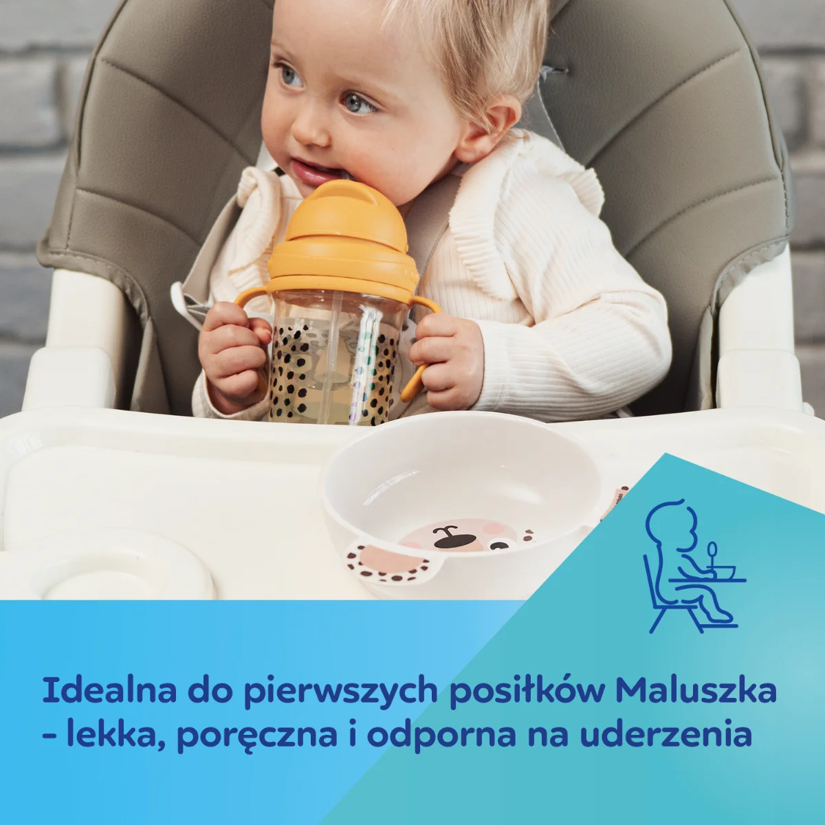 Canpol babies Miseczka z uszami z przyssawką 400 ml BabiesBoo kremowa