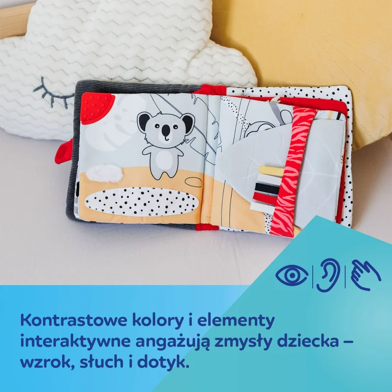 Canpol babies sensoryczna książeczka manipulacyjna BabiesBoo PANDA