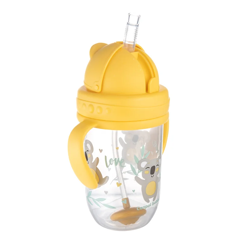 Kubek niekapek z rurką i odważnikiem Canpol babies 270 ml EXOTIC ANIMALS