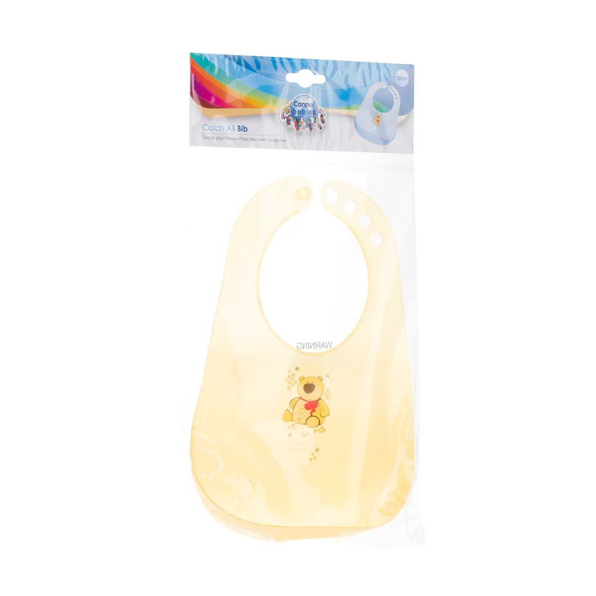 Śliniak plastikowy Canpol Babies z kieszonką