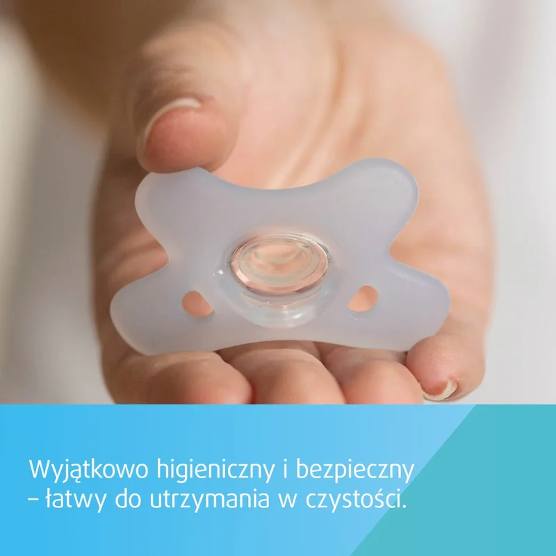 Canpol babies smoczek 100% silikonowy 0-6m symetryczny 1 szt.