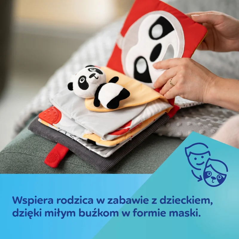 Canpol babies sensoryczna książeczka manipulacyjna BabiesBoo PANDA