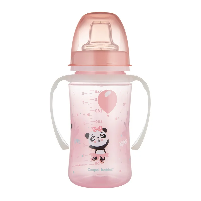 Kubek treningowy Canpol babies silikon 240 ml PP EasyStart EXOTIC ANIMALS