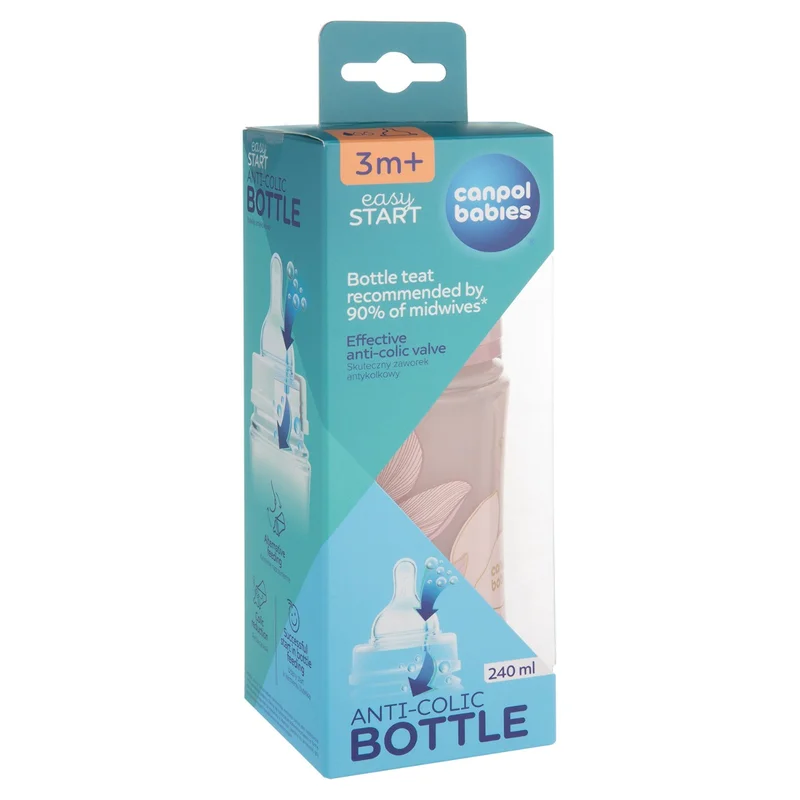 Canpol babies butelka antykolkowa EasyStart 240ml GOLD