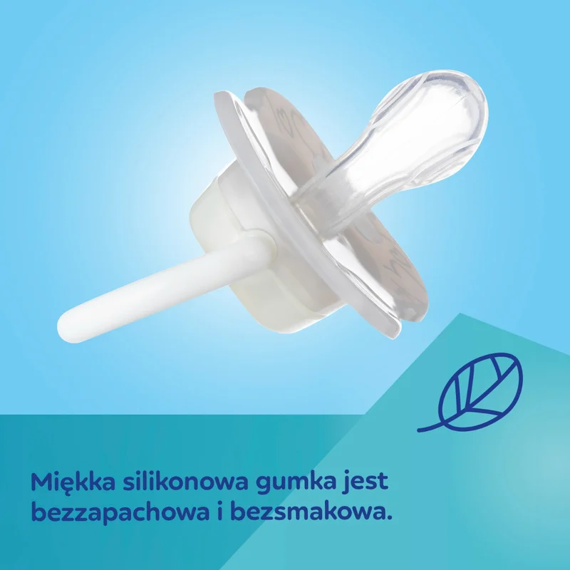 Canpol babies Smoczek uspokajający silikonowy symetryczny 6-18m LoveMum&Dad 2szt