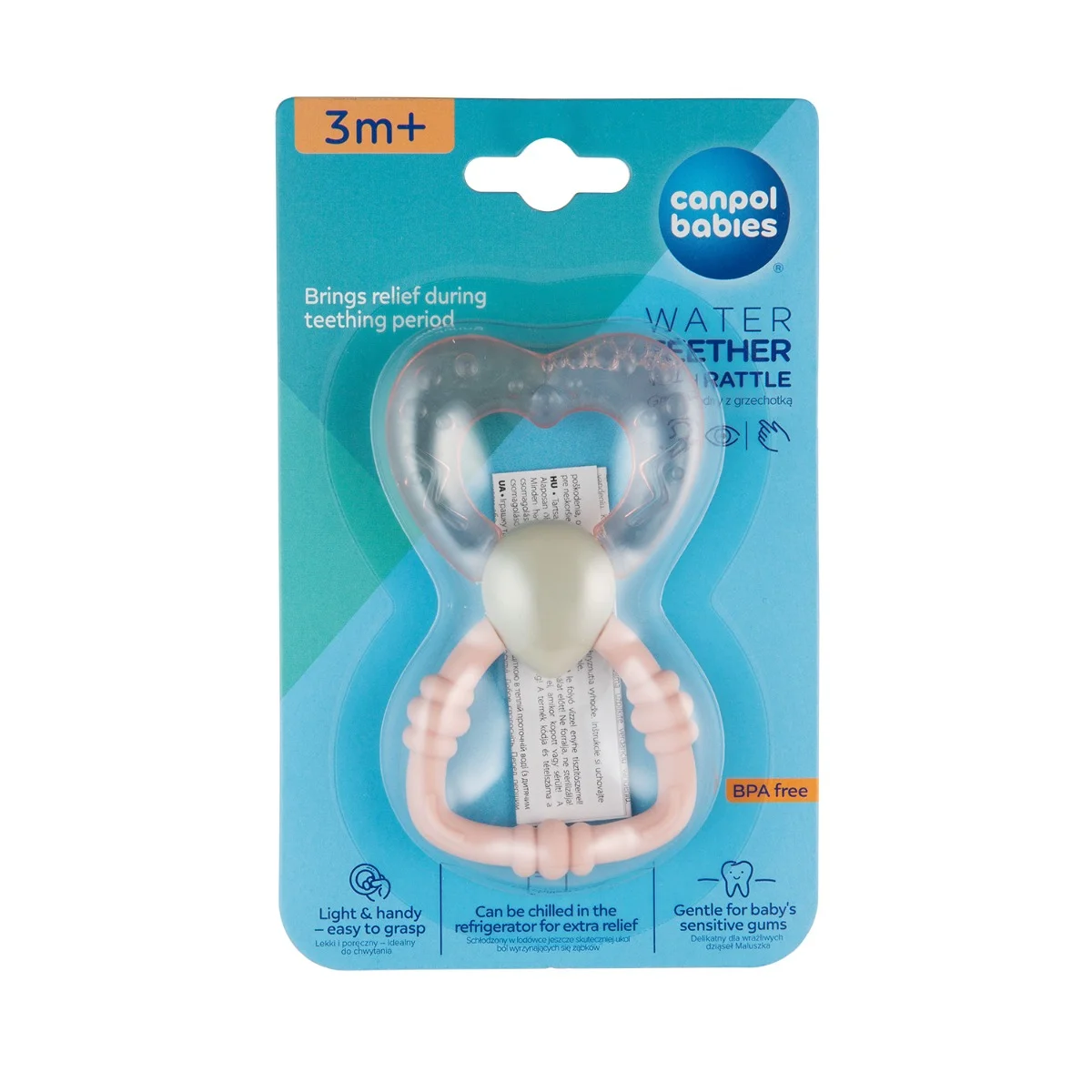 Canpol babies gryzak wodny z grzechotką dla niemowląt MAGICZNA RÓŻDŻKA