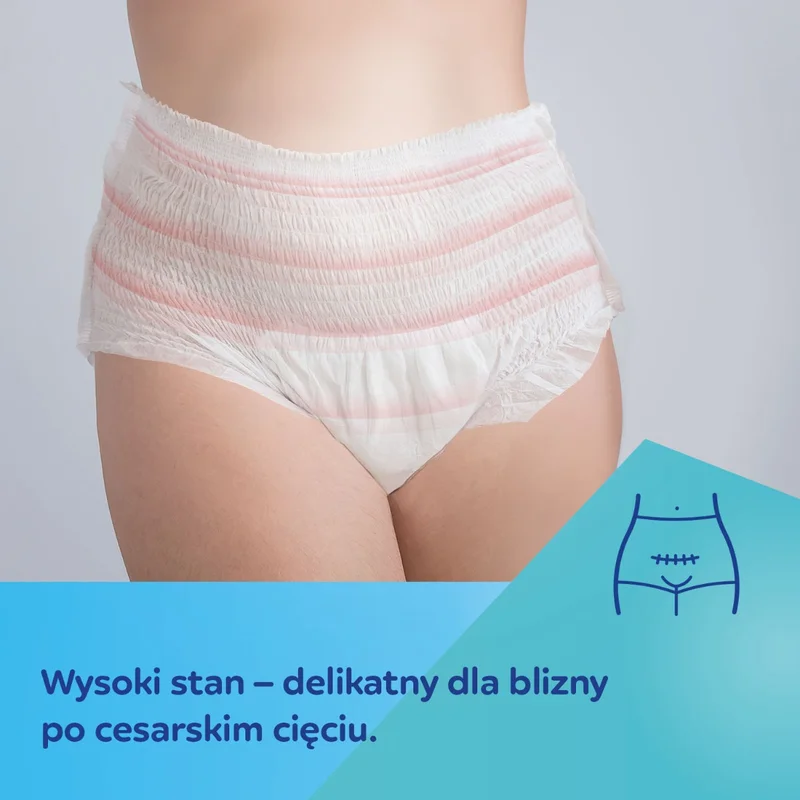 Canpol babies Zestaw 2x oddychające majtki 2w1 z podkładem poporodowym S/M + chusteczki nawilżane 60szt gratis
