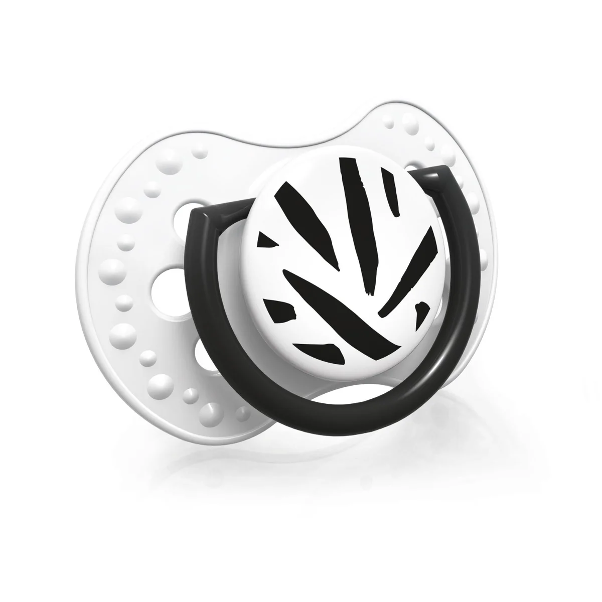 Smoczek silikonowy dynamiczny LOVI 18 m+ 2 szt. Salt&Pepper