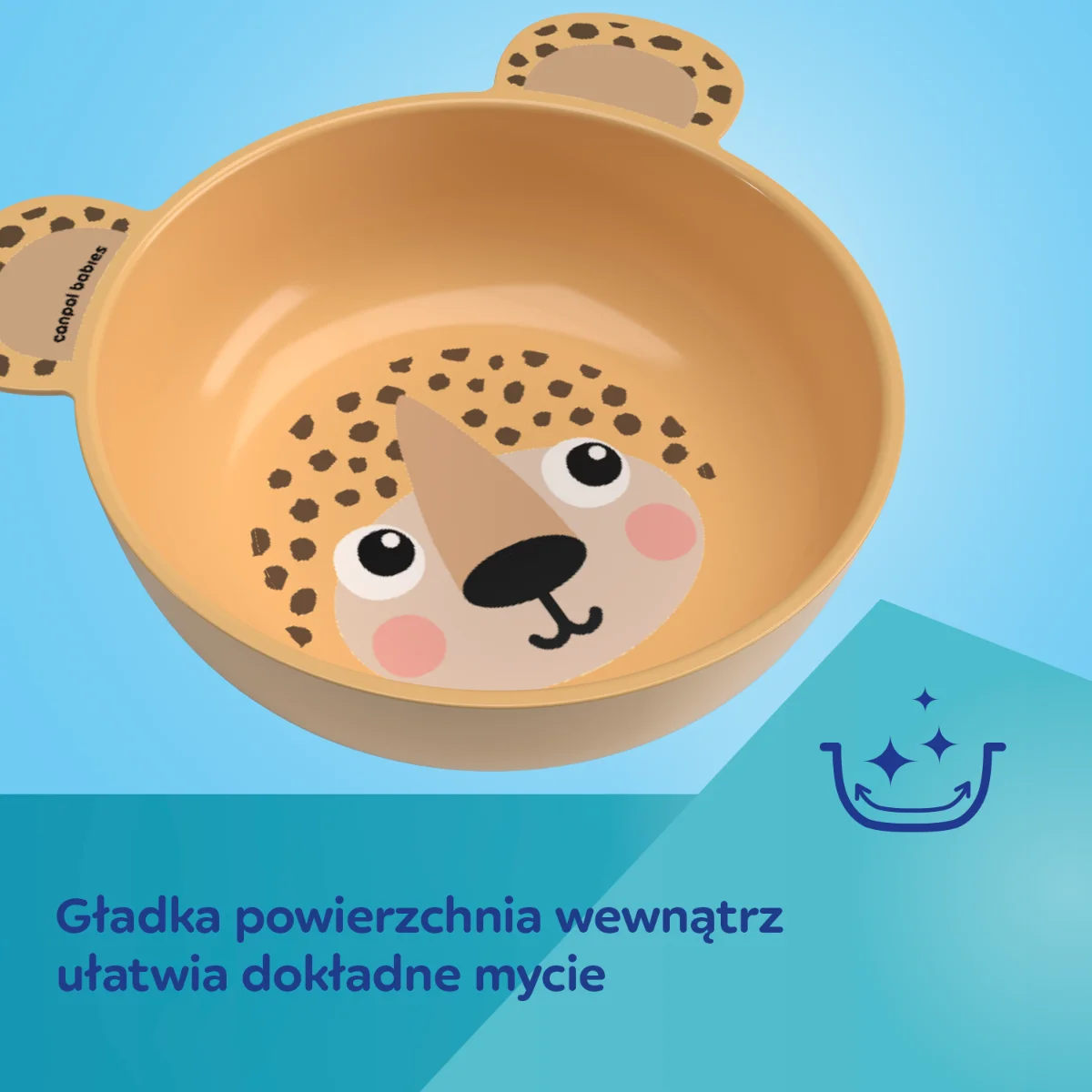 Canpol babies Miseczka z uszami 400 ml BabiesBoo żółta