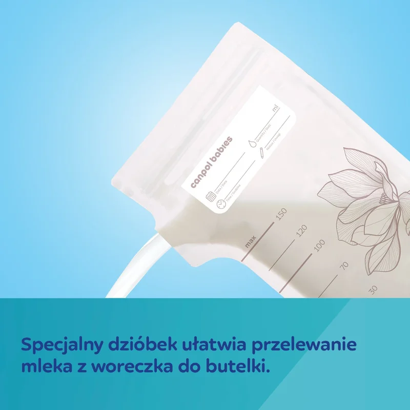 Canpol babies torebki do przechowywania pokarmu 150ml, 25 szt.