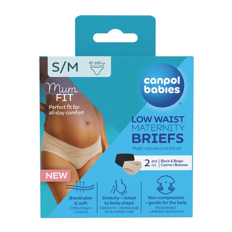 Canpol babies Majtki ciążowe pod brzuch MumFIT rozmiar S/M 2 szt.