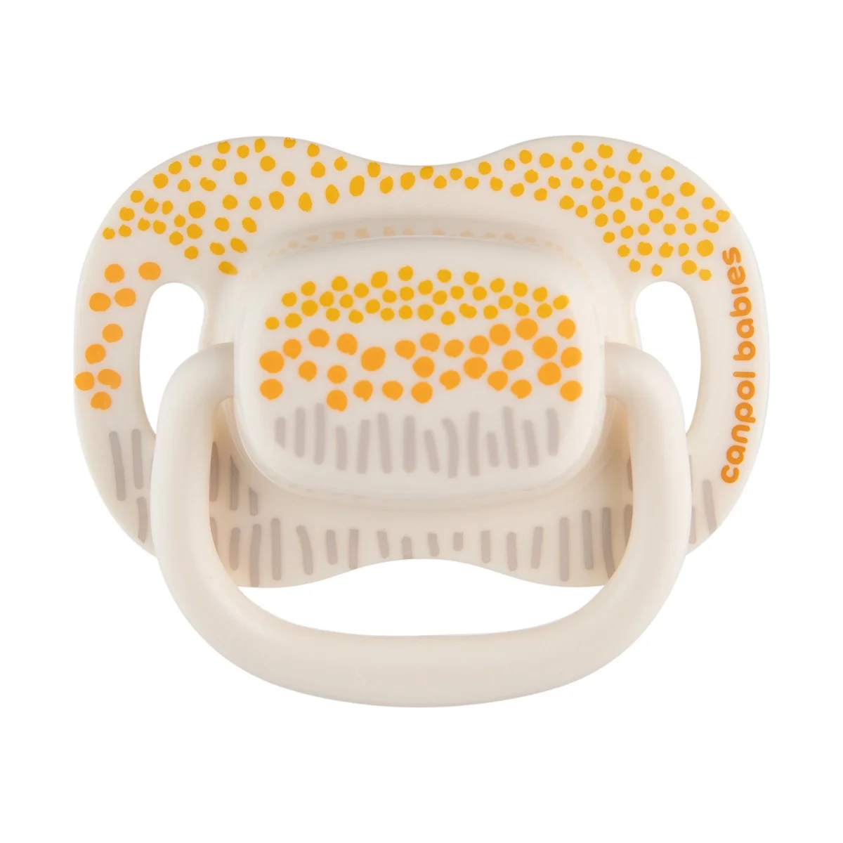 Canpol babies Smoczek usp. silikonowy 0-6m symetryczny MOUNTAINS 2 szt. żółte