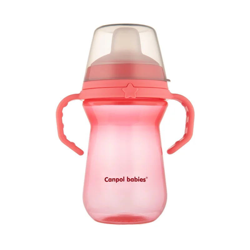 Canpol babies kubek z silikonowym ustnikiem FirstCup 250ml