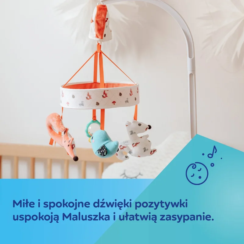 Canpol babies karuzela z pozytywką nad łóżeczko FOX