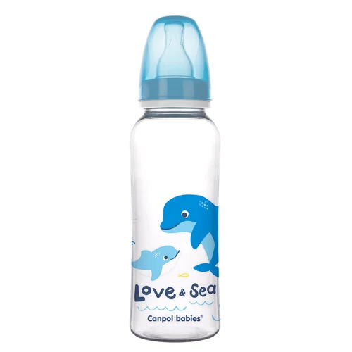Butelka wąska Canpol babies 250 ml LOVE & SEA niebieska