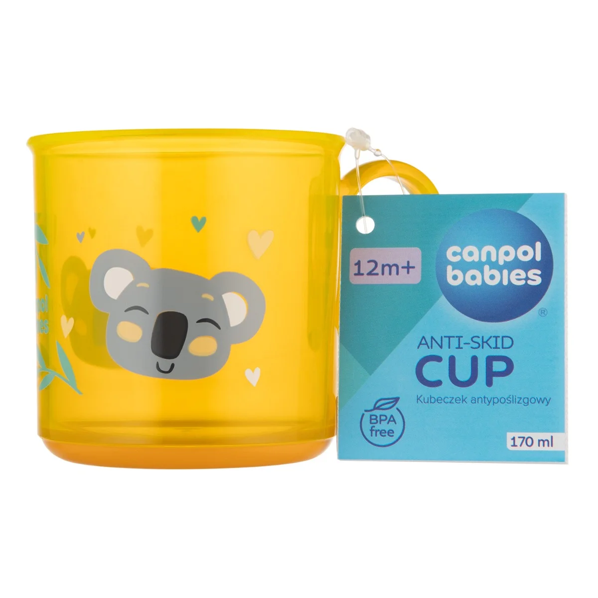 Canpol babies Kubek antypoślizgowy z uchem 170 ml EXOTIC ANIMALS