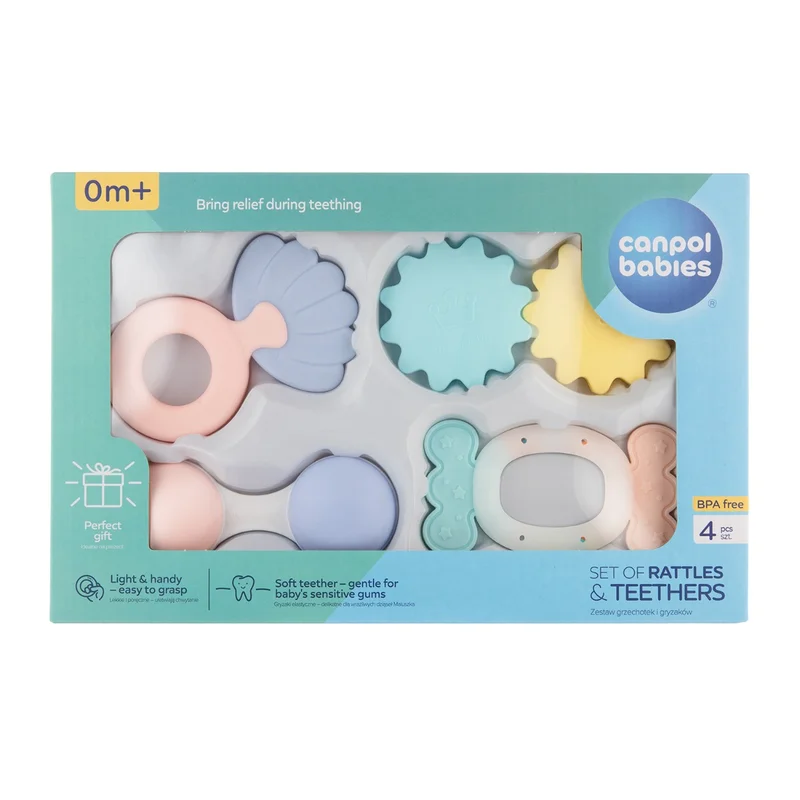 Canpol babies zestaw pierwszych grzechotek PASTEL