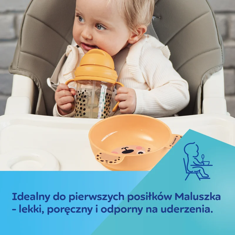 Canpol babies Talerzyk z uszami 19 cm BabiesBoo żółty