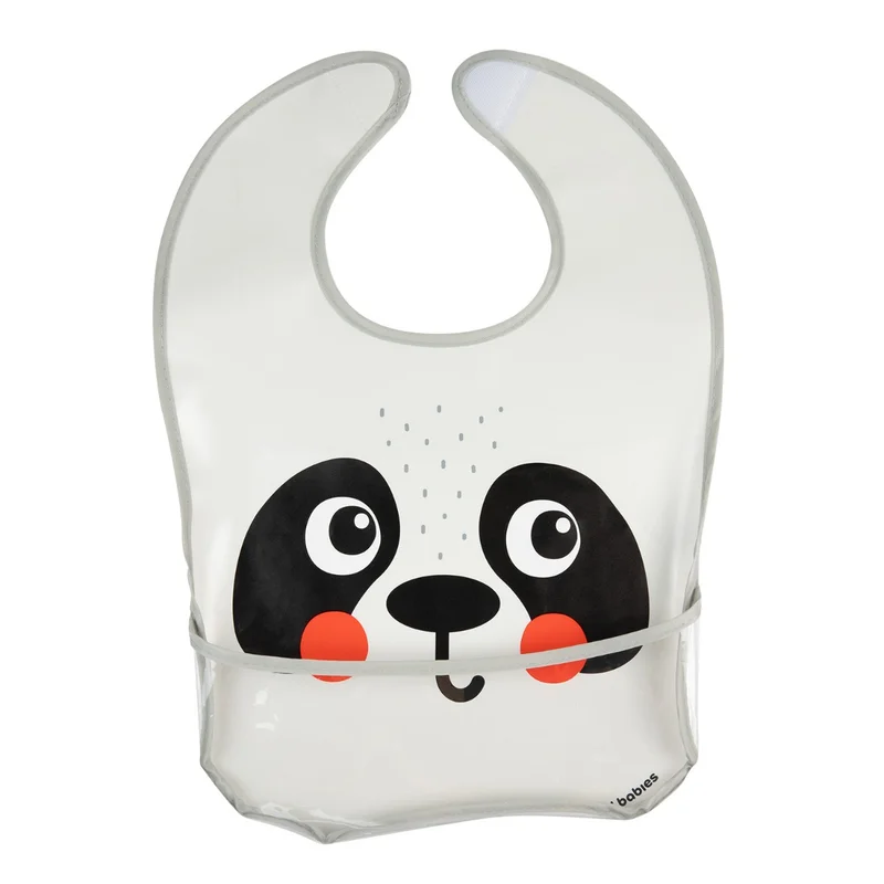 Canpol babies Śliniak zmywalny z kieszenią BabiesBoo panda