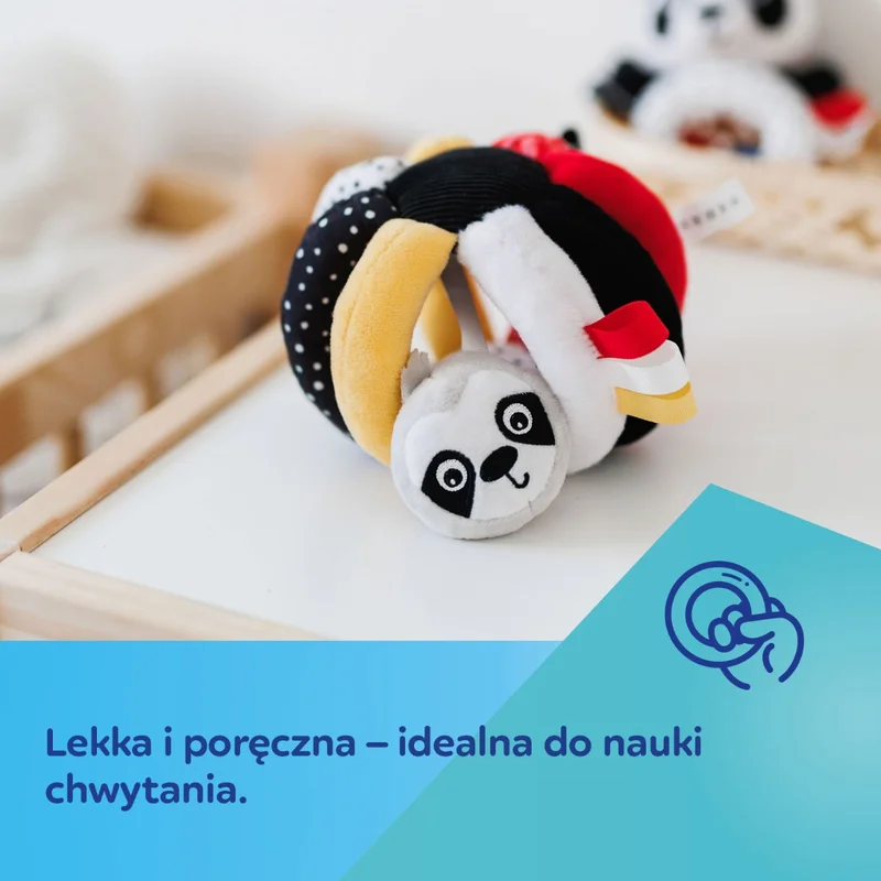 Canpol babies sensoryczna piłka z grzechotką i piszczkiem BabiesBoo