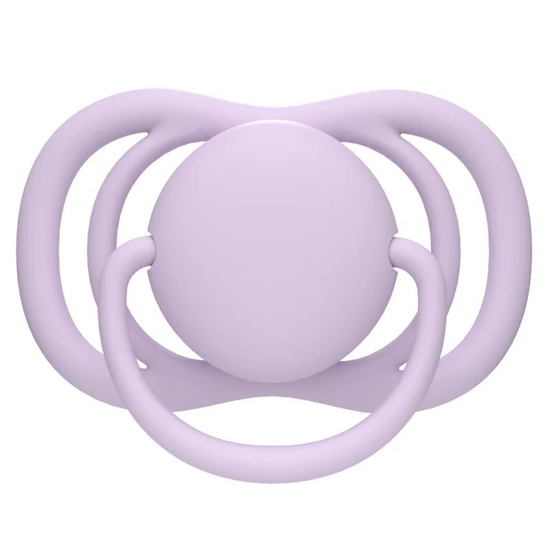 Canpol babies Smoczek adaptacyjny silikonowy 6-18m Natural Shape Lavender&Raspberry 2szt​