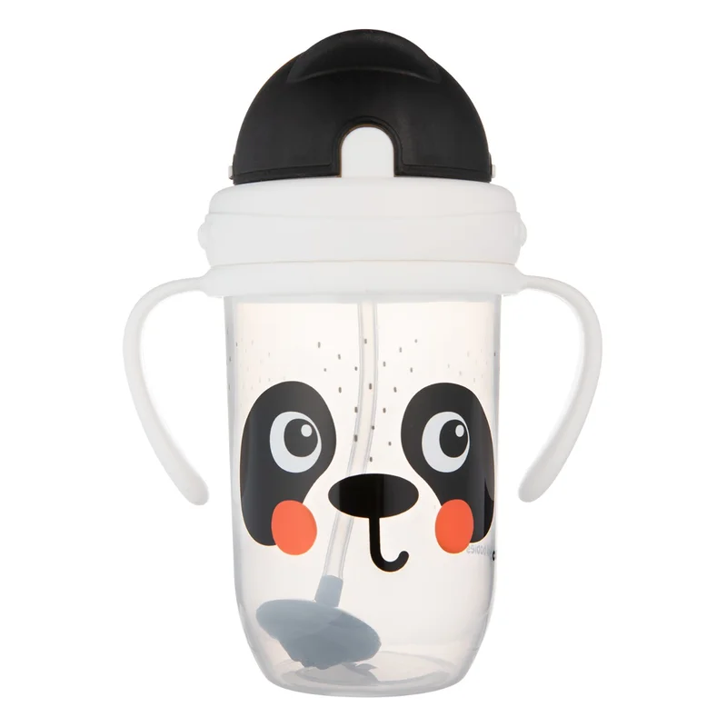 Canpol babies Kubek niekapek z rurką i odważnikiem BabiesBoo panda