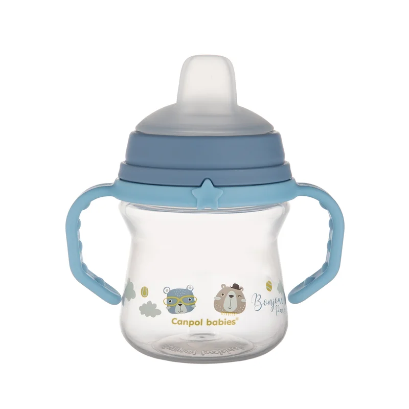Canpol babies kubek z silikonowym ustnikiem FirstCup 150ml BONJOUR PARIS