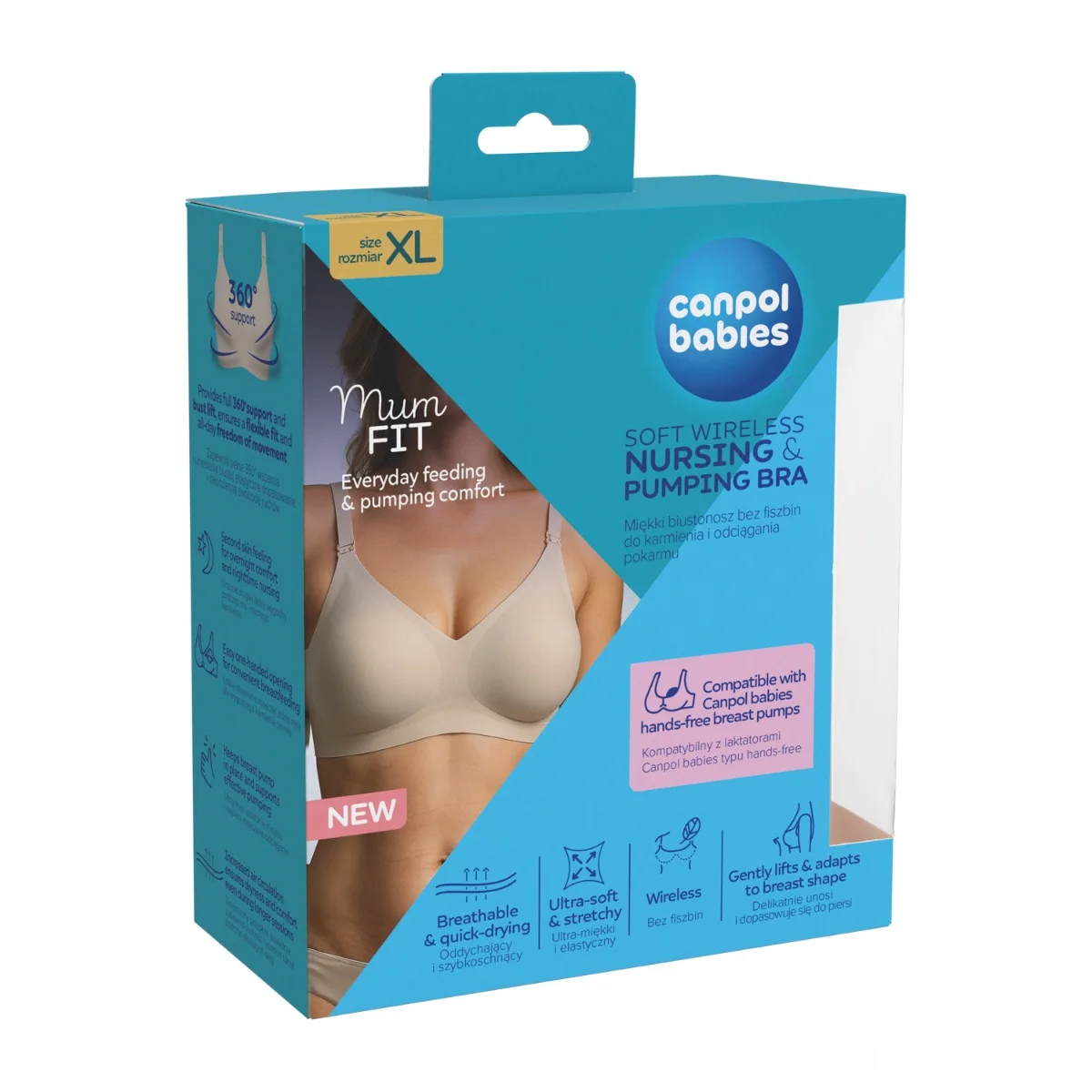 Canpol babies Biustonosz do karmienia i odciągania MumFIT XL