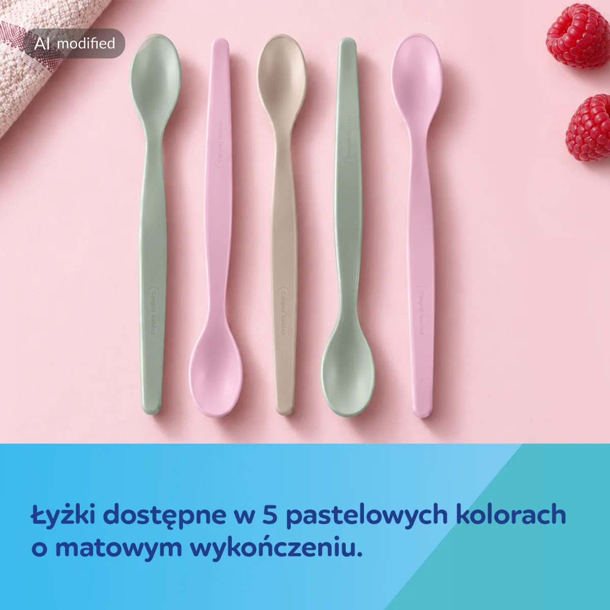 Canpol babies zestaw pierwszych łyżeczek do karmienia 5 szt. chłopiec​