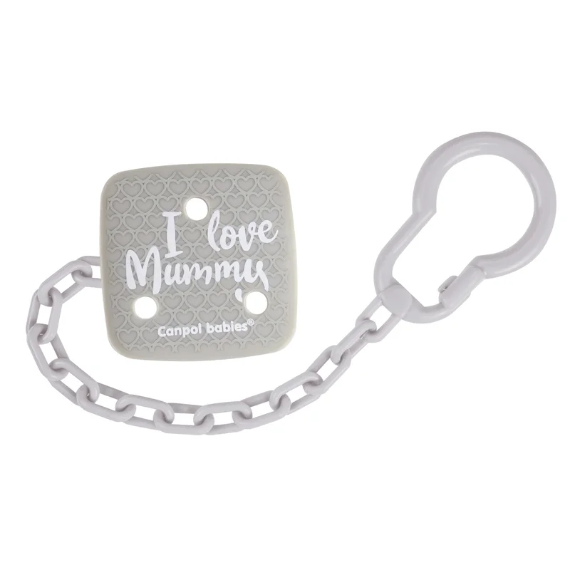 Canpol babies łańcuszek do smoczka uspokajającego I LOVE MUMMY