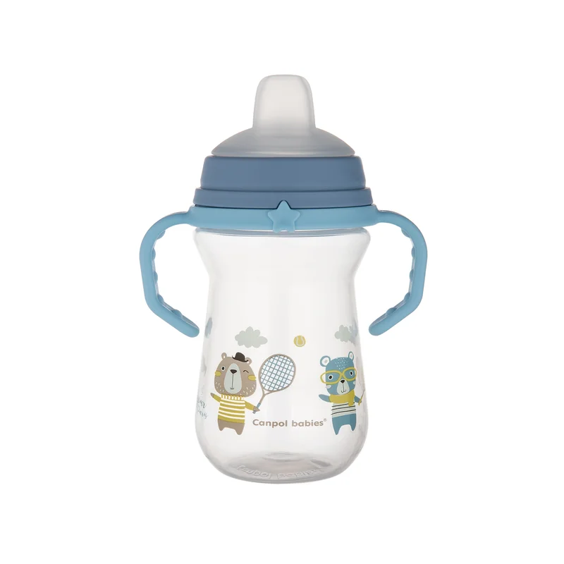 Canpol babies kubek z silikonowym ustnikiem FirstCup 250ml BONJOUR PARIS