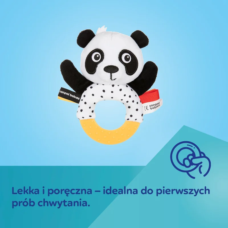 Canpol babies sensoryczna zabawka z gryzakiem i grzechotką BabiesBoo