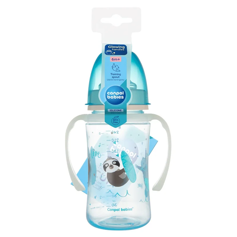 Kubek treningowy Canpol babies silikon 240 ml PP EasyStart EXOTIC ANIMALS