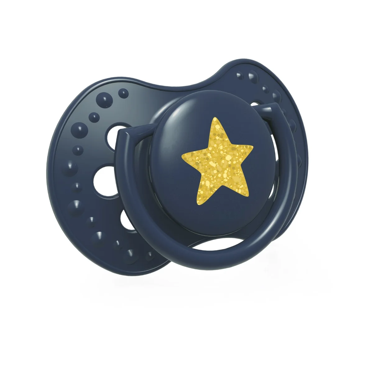 Smoczek silikonowy dynamiczny LOVI 0-3 m 2 szt. Stardust Blue