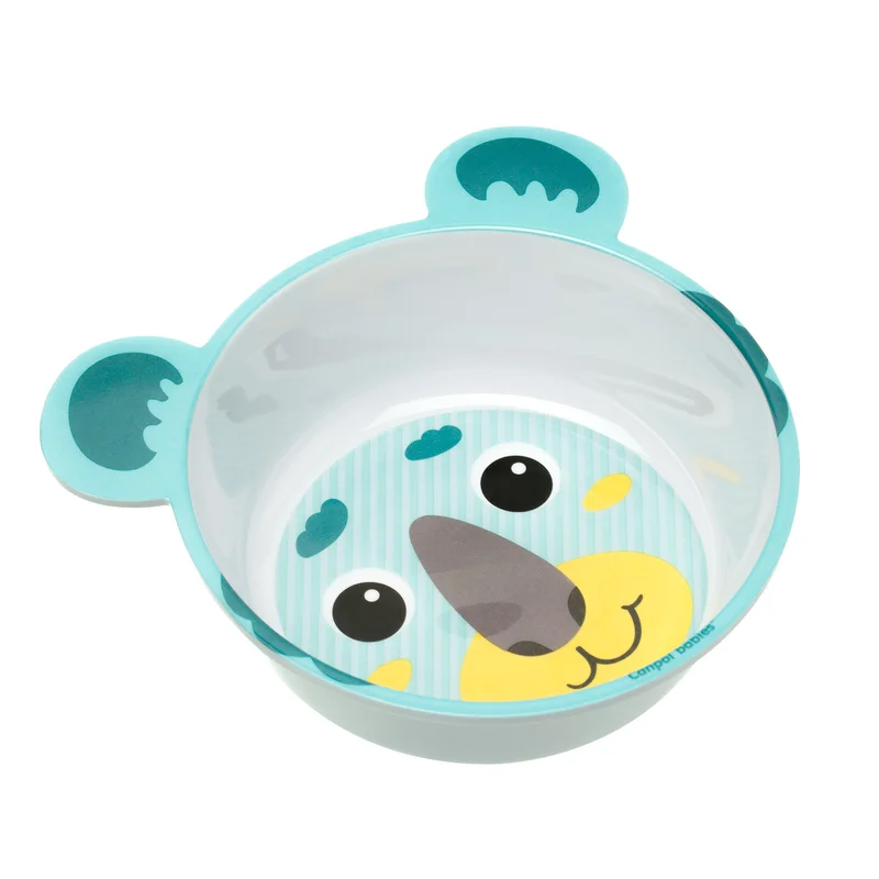 Canpol babies miska antypoślizgowa z melaminy 490ml HELLO LITTLE zielona