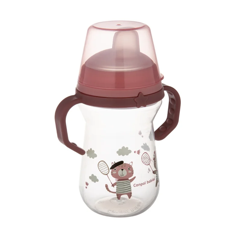 Canpol babies kubek z silikonowym ustnikiem FirstCup 250ml BONJOUR PARIS