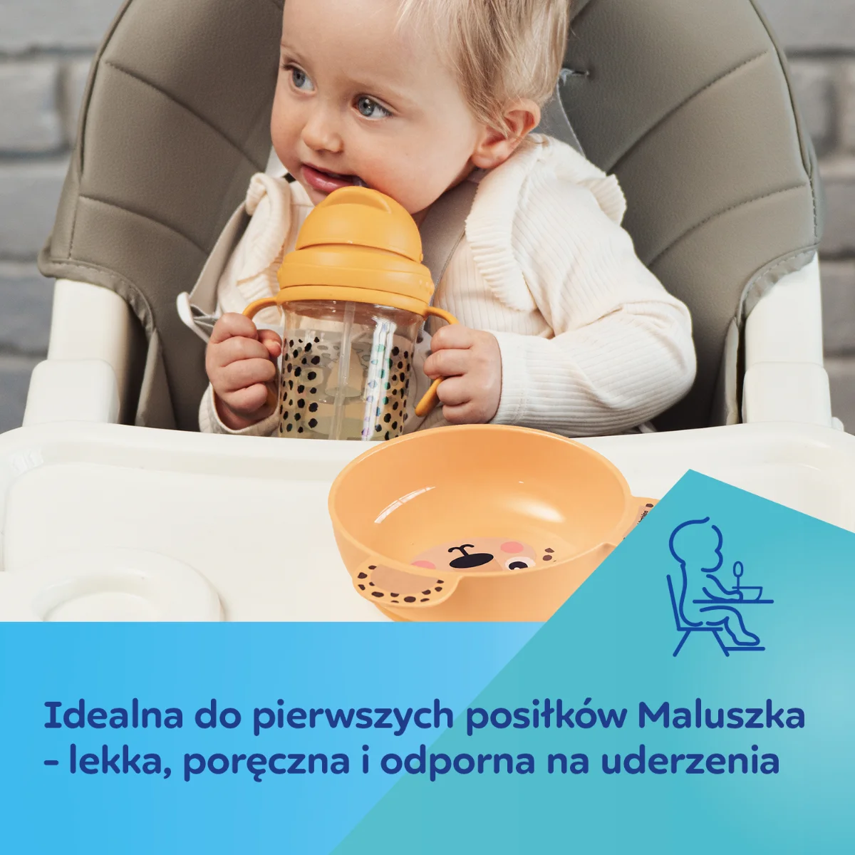 Canpol babies Miseczka z uszami 400 ml BabiesBoo żółta
