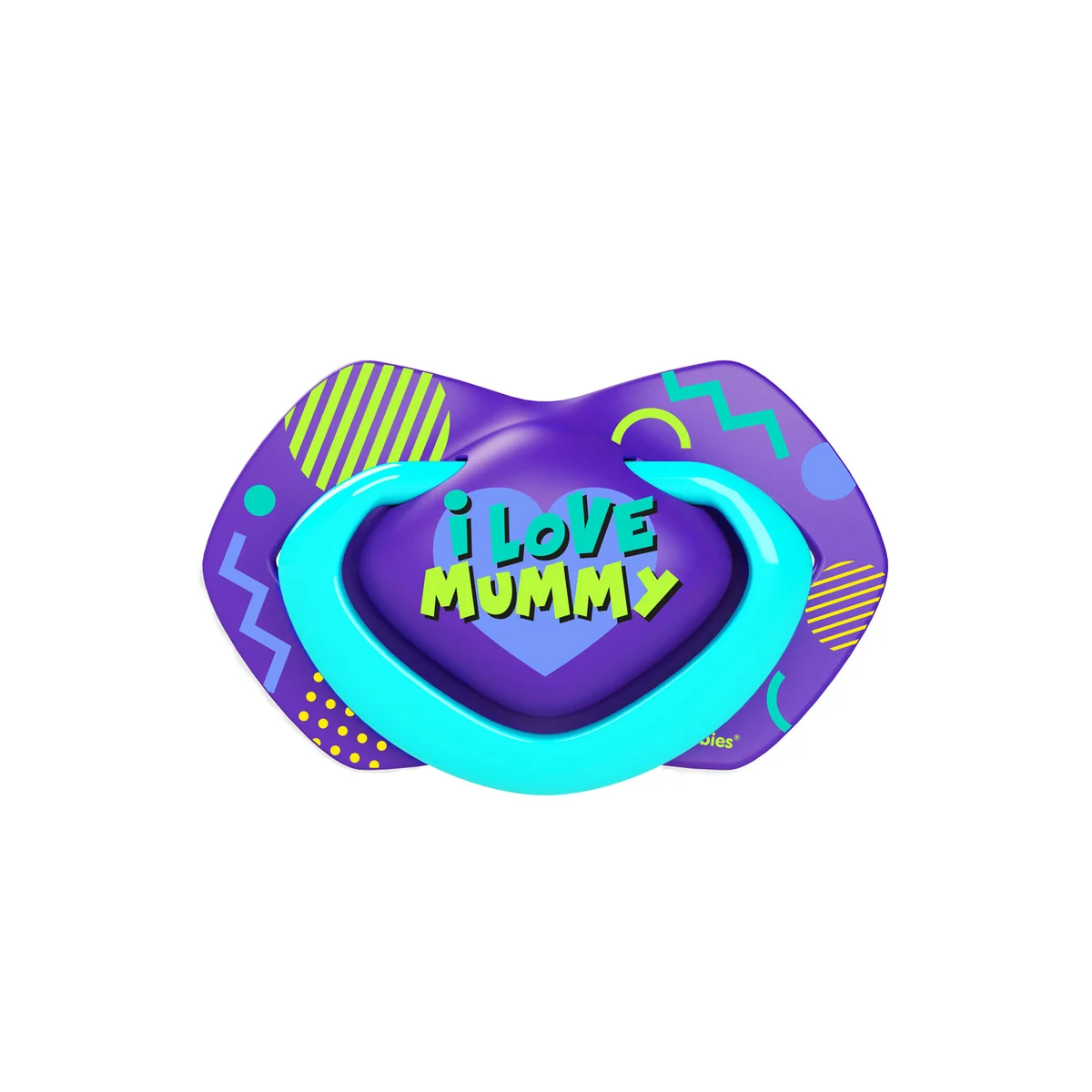 Canpol babies Smoczek silikonowy Light touch 18m+ symetryczny NEON LOVE 2 szt.